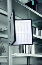 Durable Sichttafelwandhalter (Vario Magnet Wall 5, mit 5 Sichttafeln A4) schwarz, 591401