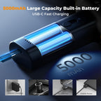 K&F CONCEPT 2 in 1 Elektrische Staubgebläse & Staubsauger - 150000 U/min, mit Unendliche Gangschaltung, 5000mAh Akku，Super Power Druckluft Compressed Air Duster für Tastatur, Kamera, Auto, PC, Außen