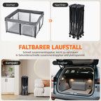 laufstall baby faltbar mit Matte,127x127,zusammenklappbarer Laufstall für Babys und Kleinkinder,Sicherheitslaufstall für Kinder im Innen-und Außenbereich,tragbarer Reiselaufstall und 50 Ozeanbällen