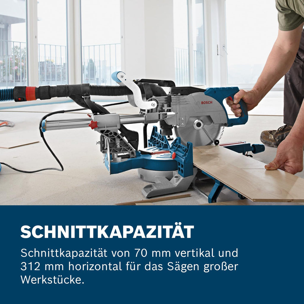 Bosch Professional Kappsäge GCM 8 SJL (1600 Watt, Sägeblatt-Ø: 216 mm, im Karton)