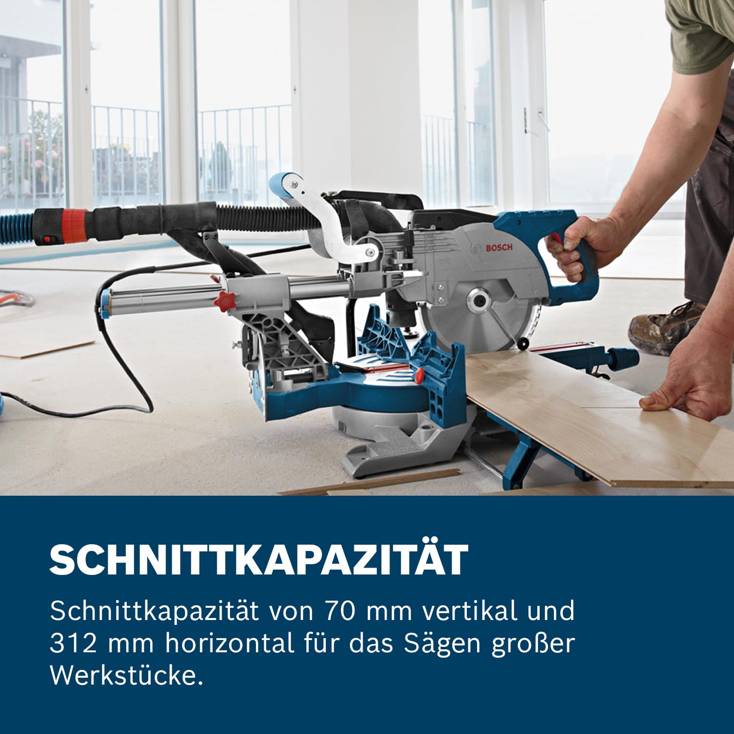 Bosch Professional Kappsäge GCM 8 SJL (1600 Watt, Sägeblatt-Ø: 216 mm, im Karton)