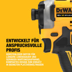 DEWALT 18 Volt Akku-Schlagschrauber (1/4“) (bürstenloser Motor, für schwere Schraubarbeiten, Dreh- und Schlagzahl sowie Drehmoment über 3 Stufen einstellbar, ohne Akku und Ladegerät), DCF850N-XJ