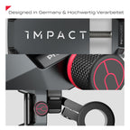 Impact® Pro Mount 360° - Handyhalterung Fahrrad [Smartphone KOMPATIBEL 4-7 Zoll] - Handyhalter Fahrrad - Handyhalterung für Fahrrad Lenker mit Kugelgelenk & Sicherheitsgummi - iPhone 14 15 Pro Max