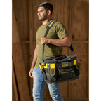 STANLEY FatMax Werkzeugtasche/Werkzeugbeutel (50x33x31cm, mit runder Öffnung, formstabile Konstruktion, leicht zugängliche Fächer, ergonomischer Handgriff) FMST1-70749