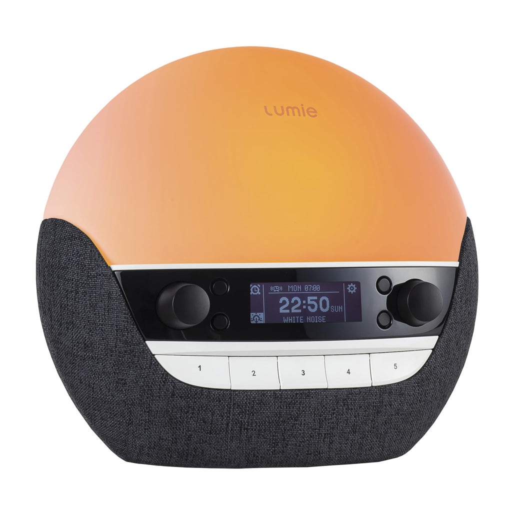 Lumie Bodyclock Luxe 750DAB - Lichtwecker, DAB-Radio, Bluetooth Lautsprecher & Wenig Blaulicht für Schlafenszeit