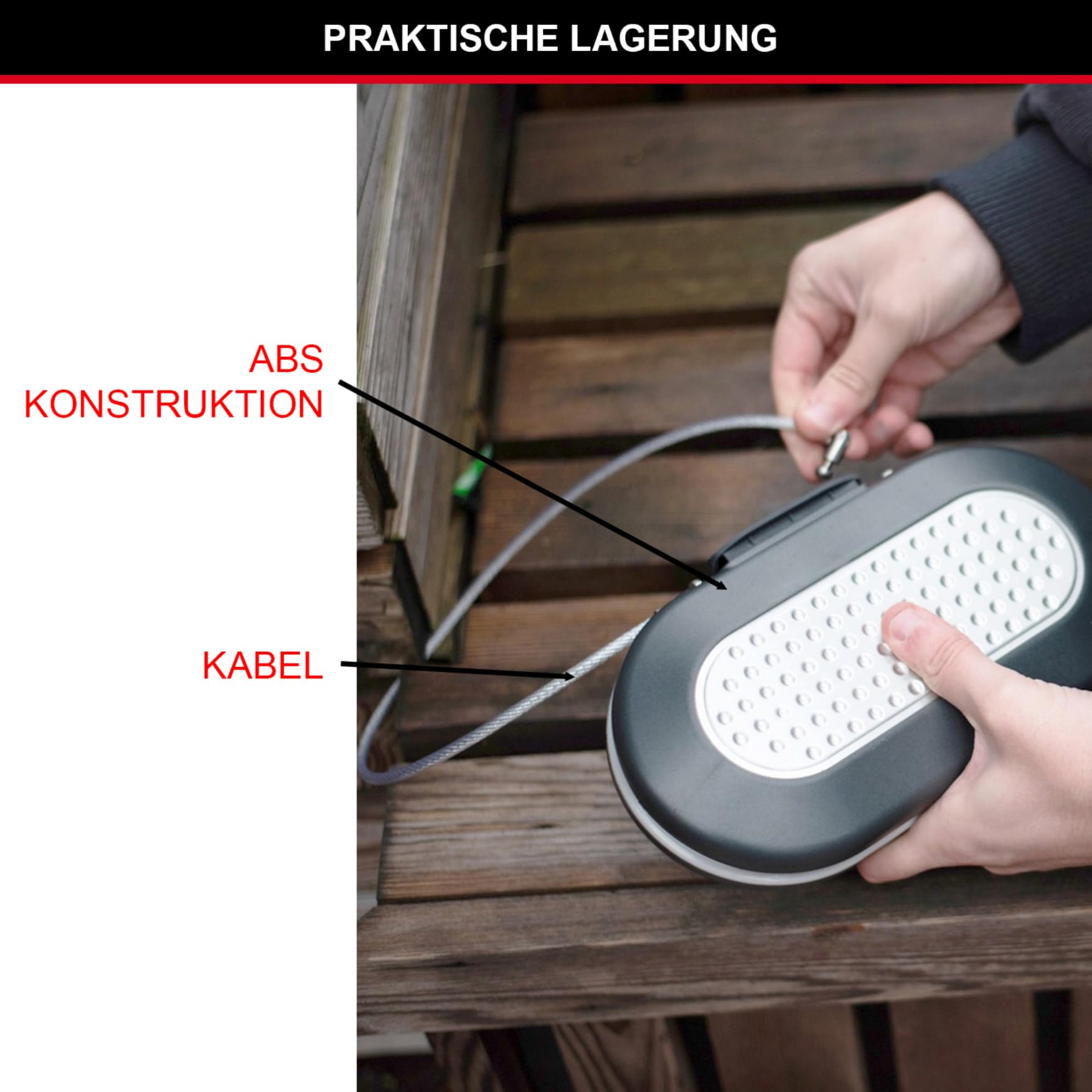 Tragbarer Safe für Reisen Safe Space- Zahlenkombination