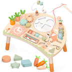 Holz-Aktivitätstisch für Kinder, Baby Montessori Spielzeug 9-in-1 Spieltisch ab 1 2 3 Jahr, Kinderspielzeug Holzspielzeug Activity Tisch ab 12+ Monate, Eburtstag Weihnachten Geschenk 1+ Jahr
