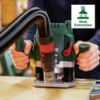 Bosch Oberfräse POF 1200 AE (1200 Watt, inkl. Zubehör für präzise Holzbearbeitung, für unterschiedliche Holzarten)