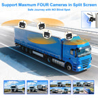 URVOLAX Rückfahrkamera Kabellos: 7 Zoll Monitor IP69K wasserdichte Auto Rückfahrkamera Funk - 1080P HD Videoaufzeichnung Nachtsicht Weitwinkel - für Wohnmobil Wohnwagen Anhänger LKW (UR61X)