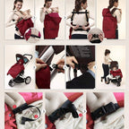 Bebear Winterbezug für Babytrage Warm Universal Hoodie Babytragebezug für alle Jahreszeiten(Grau)