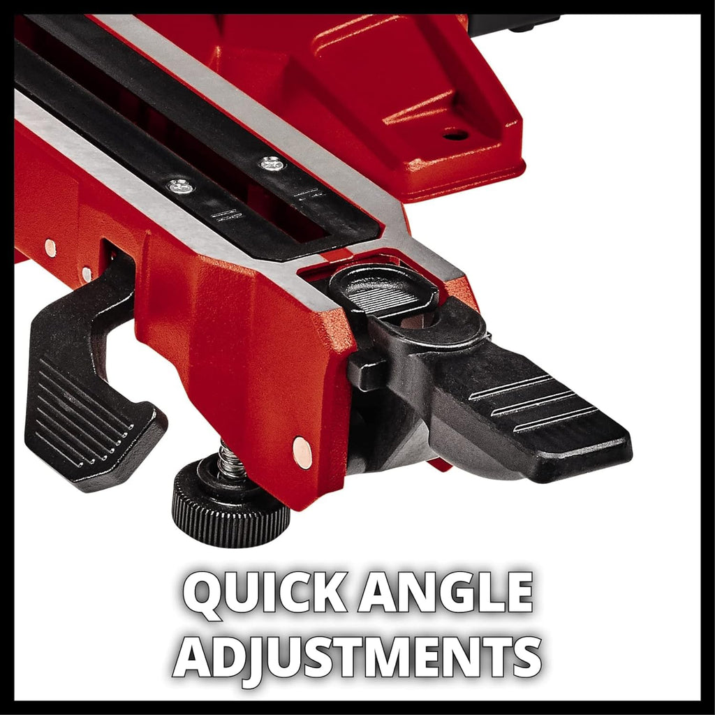 Einhell Zug-Kapp-Gehrungssäge TE-SM 216 Dual (1800 W, max. 65 mm x 305 mm Schnitttiefe/-breite, Ø 216 mm Sägeblatt, beidseitig neigbarer Sägekopf, Zugfunktion, Laser)