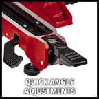 Einhell Zug-Kapp-Gehrungssäge TE-SM 216 Dual (1800 W, max. 65 mm x 305 mm Schnitttiefe/-breite, Ø 216 mm Sägeblatt, beidseitig neigbarer Sägekopf, Zugfunktion, Laser)