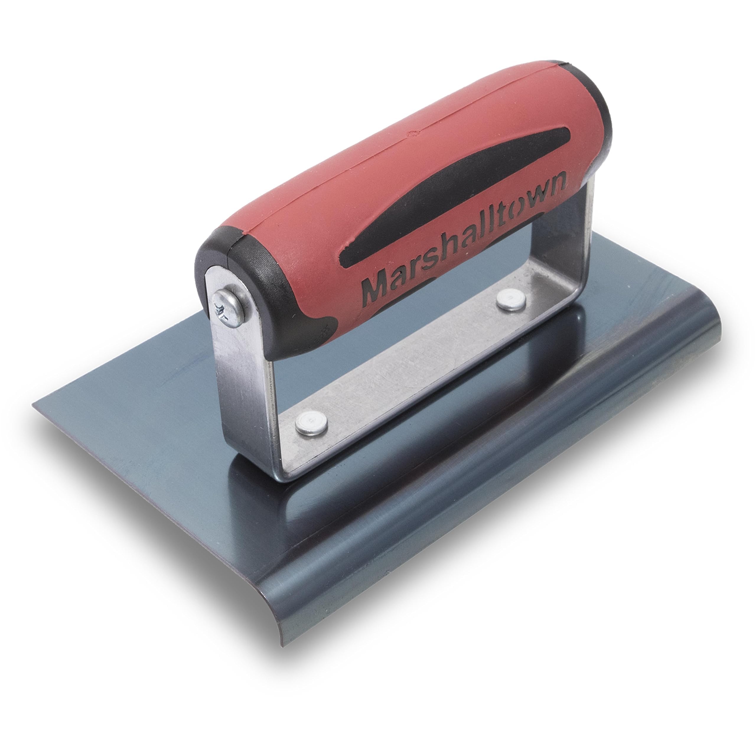 Marshalltown Kantenkelle aus Blaustahl mit Durasoftgriff, sorgt für Abrundung am Beton, Radius: 10 mm, Lippe 13 mm, Grösse der Kelle: 152x102 mm