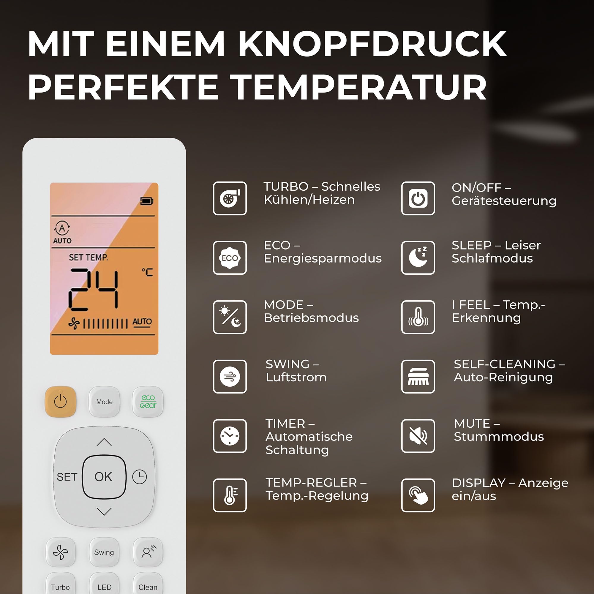 Kältebringer Split Klimaanlage Quick Connect - 18000 BTU (5,3 kW) - Klimagerät mit Heizfunktion, WiFi & App, bis 91qm, sehr leise - 5m Kupferleitung, Kältemittel R32, Montagematerial, Wandhalterung