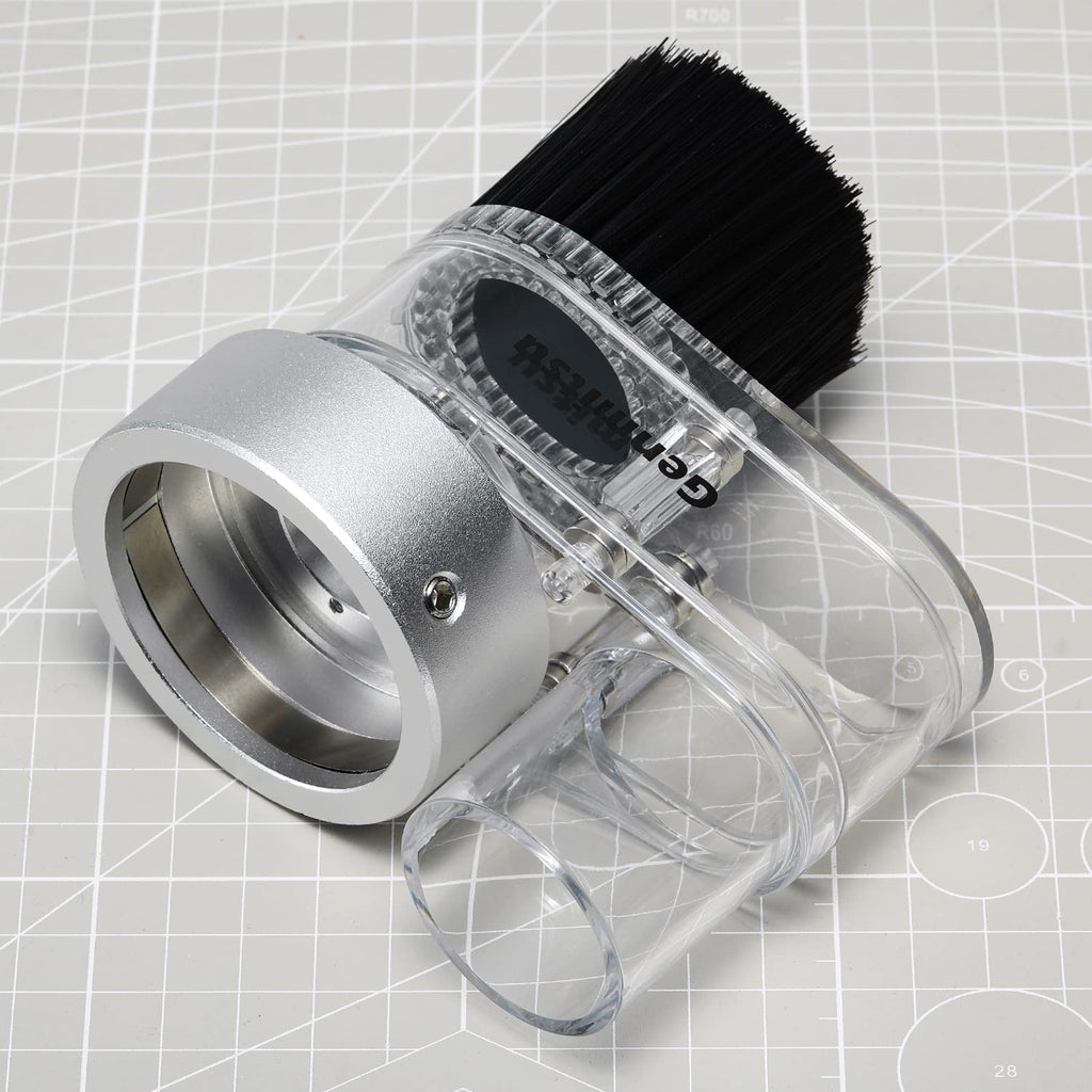 Genmitsu CNC ABS Staubschutzschuh für CNC Maschinen mit einem 52mm Durchmesser Motor, für die meisten 300W-500W Spindelmotoren, Außendurchmesser 38mm, Transparent