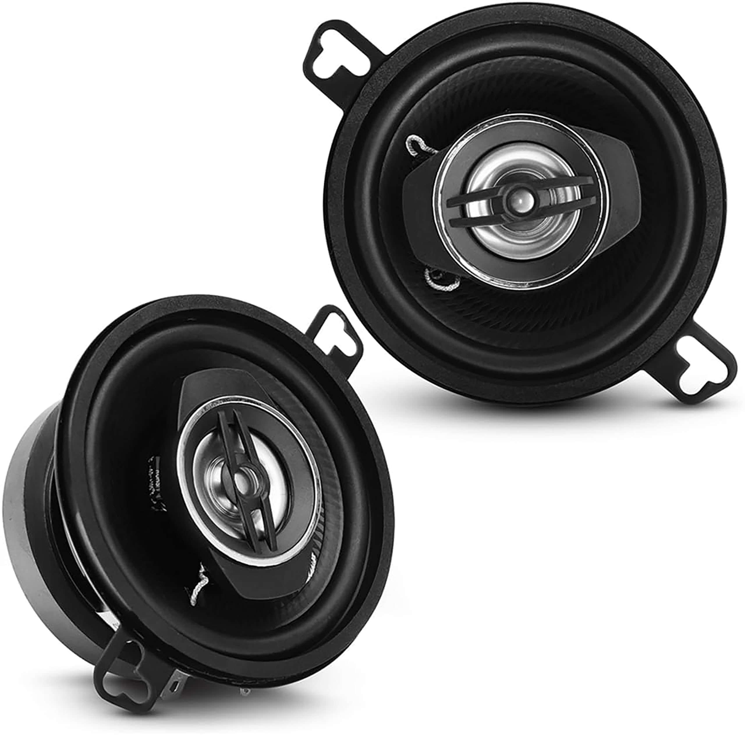 Pyle Autolautsprecher 8,8cm (3,5") – 2-Wege Koaxial Lautsprecher System 120W, 4 Ohm Impedanz, 1" Neodym Hochtöner, 4cm (1,6") Einbautiefe, KSV Spule, Poly Injection Membran – Einbaulautsprecher Auto