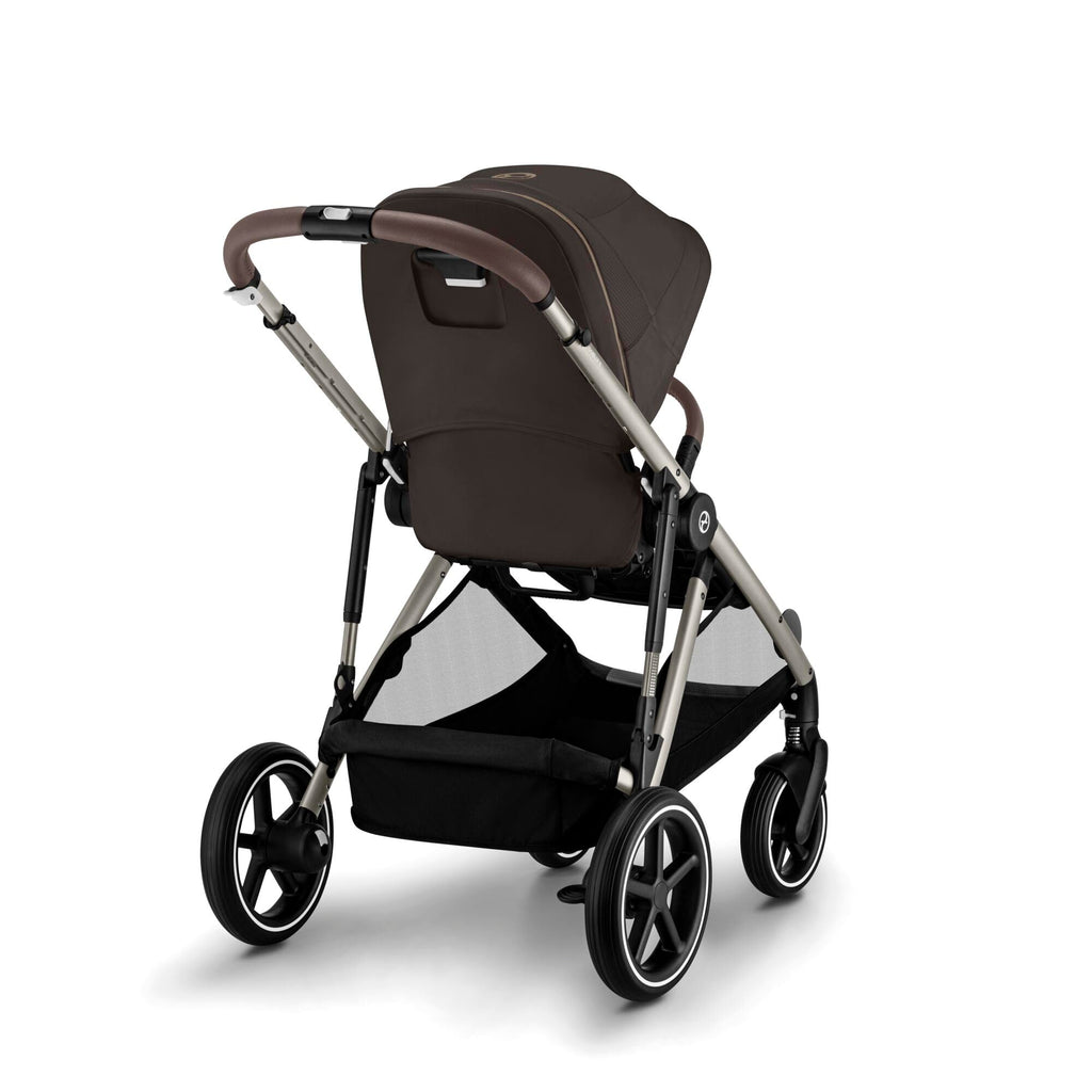 CYBEX Gold Kinderwagen GAZELLE S, Ab Geburt bis ca. 4 Jahre, Max. 22 kg (Single-Modus) / 2x 22 kg (Duo-Modus), All-in-1-System mit 20+ Konfigurationen, Chocolate Brown
