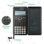 NEWYES 991ES Wissenschaftlicher Taschenrechner mit Notizblock und Stift- 417 Funktionen, Solar und Batterie Dual Stromversorgung, Ideal für Gymnasiasten, Studenten, Lehrer& Ingenieure