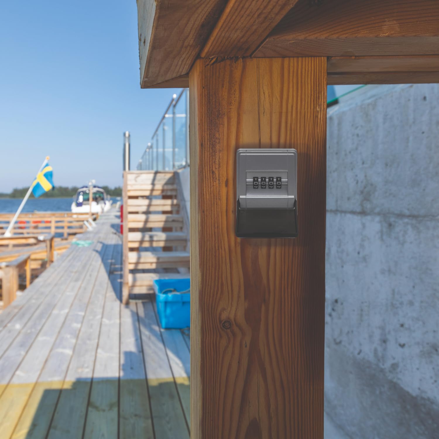 ABUS KeyGarage 727 Mini - Schlüsselbox zur Wandmontage - für bis zu 8 Schlüssel oder kleine Wertgegenstände - Schwarz-Silber