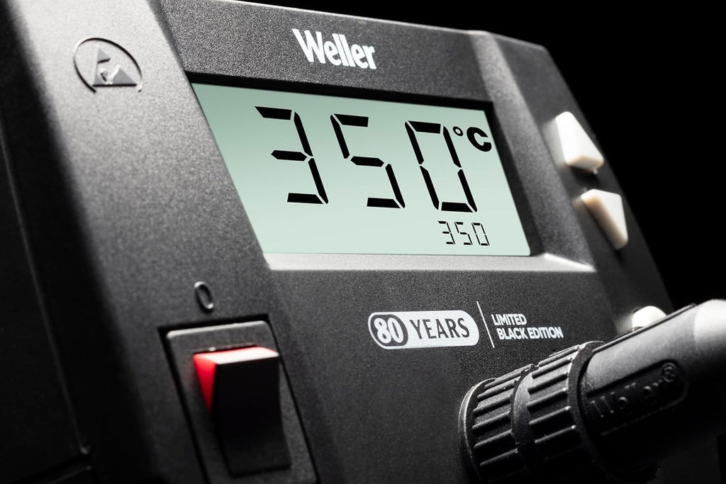 Weller WE 1010 (T0053298393) 70W/230V Digitale Lötstation, Limitierte Schwarze Edition zum 80. Jubiläum inkl. Geschenk-Lötspitze