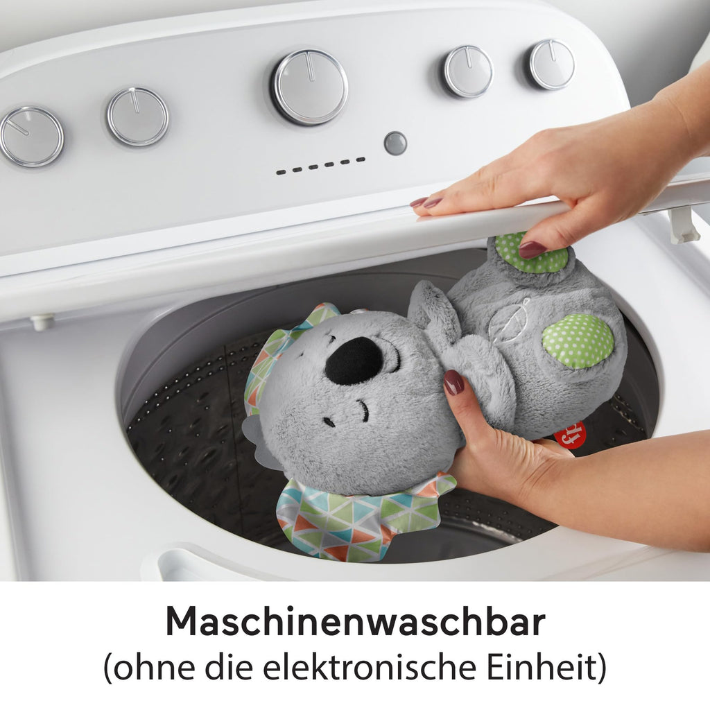 Fisher-Price Schlummer-Koala mit Sanfter Musik, Licht & Rhythmischen Atembewegungen, Koala Kuscheltier, Baby Spielzeug, Nachtlicht mit Musik für Babys, Baby Erstausstattung, für Neugeborene 0+, HBP87