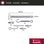 Paulmann 17834 Seilsytem Seil-Zubehör Spann-Montage-Set 165 mm Chrom Zubehör Halogen Seilsysteme 12V enthält Umlenker Seilösen