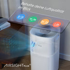 LEVOIT HEPA Luftreiniger für Raucherzimmer Allergiker, CADR 697m³/h bis 147㎡ Wohnung, PM2,5 Luftqualitätsanzeige & Automodus, Luftfilter gegen 99,97% von Schimmel Pollen Staub, App Alexa Steuerung