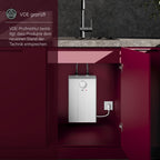 AEG druckloser Kleinspeicher Huz 5 Basis, Untertischboiler 5 Liter Niederdruck, steckerfertig, 2 kW, 222162