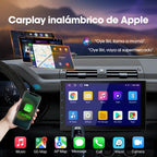 Haudio 2 Din Autoradio mit Kabellosem CarPlay &Android Auto, 7 Zoll Touchscreen Autoradio mit Mirror Link,GPS,Sprachsteuerung,SWC/FM/RDS/AM, 25 Sets UI Passend für alle Autos, Mit Rückfahrkamera 2+64G