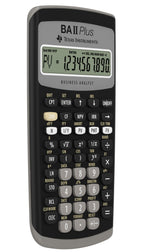 Texas Instruments BA II Plus Taschenrechner (Hosentasche, finanziell, Schwarz, Knöpfe, Akku)
