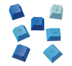 Glorious Gaming 115x GPBT-Keycaps - Cherry-Profil, äußerst widerstandsfähiger PBT-Kunststoff, optisch EIN Blickfang, überragende Akustik, Originalschrift, Deutsch Layout - Ocean