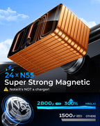 MRGLAS Vakuum Handyhalterung Auto Magnet - 2026 Militärische Magsafe Autohalterung Saugnapf Handyhalterung Auto, Magnetische Smartphone Halterung Auto KFZ Magnethalterung für iPhone 17 Pro Max 16 15
