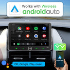 Android Autoradio 1din mit Navi 7 Zoll Bildschirm Android Auto & Wireless CarPlay Auto Radio Touch Display mit Bluetooth AM/FM WiFi GPS SWC RDS 2G+32G