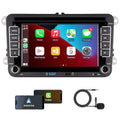 KTTCORLP Linux Autoradio Mit Bildschirm für Golf 5 6 VW Polo 6R T5 Passat Touran Seat mit Navi FM/AM, WLAN, Apple Carplay, Android Auto, Lenkrad Strg, DAB AutoTouch Display 7 Zoll