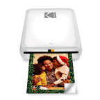 KODAK Step Sofort-Smartphone-Fotodrucker - Tragbarer Mini-Farb-Mobilfotodrucker - Zink 2x3” Klebefotos - Bluetooth-kompatibel mit iOS- & Android-Geräten - Spaßige Bearbeitungs-App - Weiß