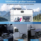 VASTEND Rückfahrkamera Kabellos Solar Magnetische Rückfahrkameras Funk mit 10000mAh Akku, 7" Drahtlose Rückfahrkamera, IP69 Wasserdichter, DIY Installation, für Wohnwagen, LKW, Auto, Wohnmobil (VS-7A)