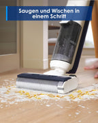 Tineco iFLOOR 5 Breeze Complete Nass Trockensauger, EIN-Schritt-Reinigung für Hartböden, Kantenreinigung <0.5cm, Dreifache Batterielebensdauer, Selbstreinigung, Leichtes Kabelloses Saugwischer, Blau