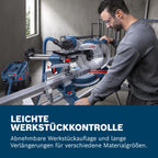 Bosch Professional kabelgebundene Kapp- und Gehrungssäge GCM 340-305 D (inkl. Lineal, Klemme, Staubbeutel, Werkstückauflage, Sägeblatt, Schlüssel)