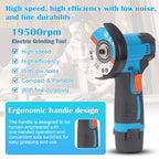 Mini Winkelschleifer Akku, Professional Winkelschleifer mit 2 x Batterien 4500mAh, 19500 rpm, Mini Akku Flex mit 7 Trennscheiben 75MM zum Schneiden, Polieren, Schärfen