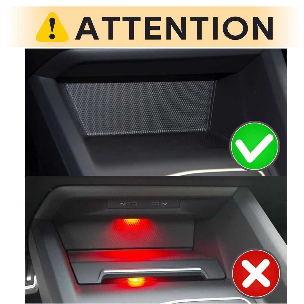 LFOTPP Ablagefach Mittelkonsole V W Golf Mk8 8 8.5, Auto Zubehör Organizer Aufbewahrungsbox Original