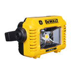 Dewalt LED Akku-Baustellenleuchte DCL077 (sehr hohe Lichtstärke von bis 2.000 Lumen, robuster Multi-Positionsgriff, IP54, mit Stativaufnahme 1/4" und 5/8", Lieferung ohne Akku und Ladegerät)