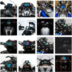 AIO-5 Lite Motorcycle Carplay Android Auto GPS Navigation System, BSD, STARVIS HDR 5" LCD, 60FPS,5G Wi-Fi BT, IP67 Waterproof, Support Siri Google Assistant, 24H Parking Mode, Dedicated App