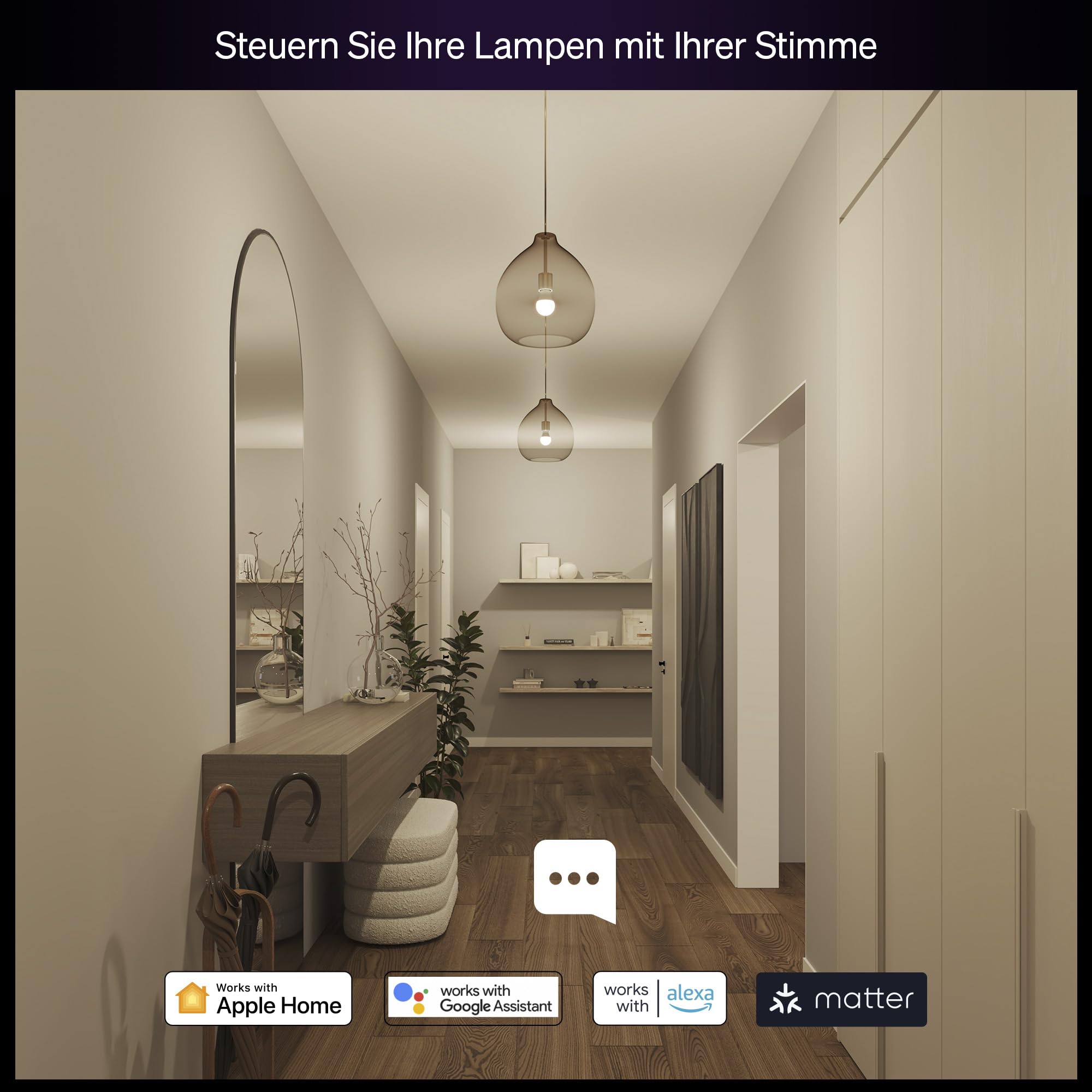Philips Hue Essential Smart LED A60 Glühbirne,white and color, E27-Fassung, 8 W, 2200 K–6500 K, 806 lm, dimmbar, kompatibel mit Alexa, Google Assistant und Apple Home, 4er-Pack