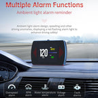 GOFORJUMP P12 5.8 TFT OBD2 Hud Head Up Display Digitaler Auto Geschwindigkeit Projektor Bordcomputer OBD2 Tachometer Windschutzscheibe Projektor