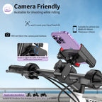 GEJIN Handyhalterung Fahrrad, 360° Smartphone Handyhalterung Motorrad，e Scooter Handyhalterung ebike Roller Halter Lenker Fahrrad Handyhalter, für 4.5-7.0 Zoll iPhone & Android Smartphones