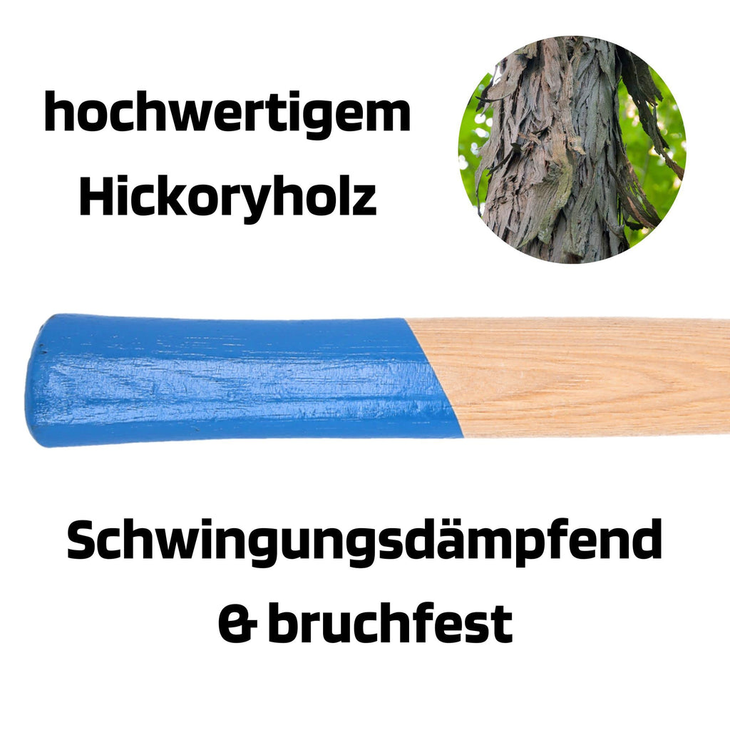 SW-Stahl 50930L Schlosshammer-Set mit Stielschutz 3-teilig I Werkzeughammer aus Hickoryholz I Hammer mit Kopfgewichten 300g - 500g - 800g I Schlosser Hammer Set Werkstatt