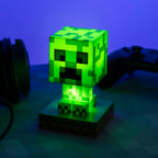 Minecraft Creeper Licht, 3D Lampe - Offiziell lizenziert, Nachtlicht - 12 cm hoch, Batteriebetrieben, Gaming-Raum & Schlafzimmerdeko, Grün