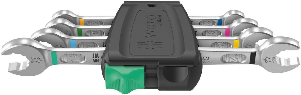 Wera - 05020314001 - Doppelmaulschlüssel-Satz, 6005 Joker 4 Set 1, 4-teilig