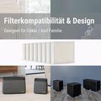 Stadler Form Luftbefeuchter-Filter, effizient und hygienisch, antibakteriell behandelt, passend zur Oskar- und Karl-Familie, Set mit 8 Stück
