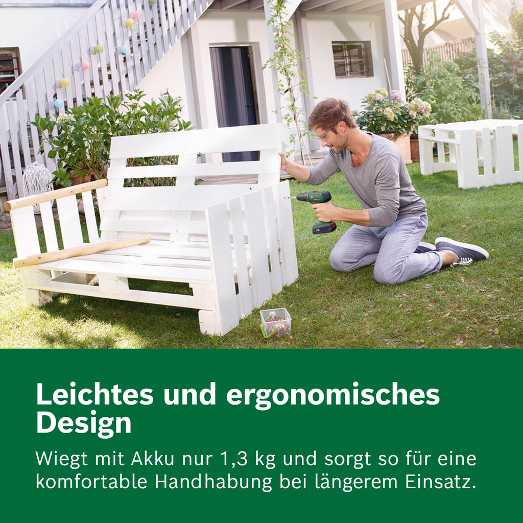 Bosch Akkuschrauber UniversalDrill 18V (2 Akkus, 18 Volt System, im Koffer)